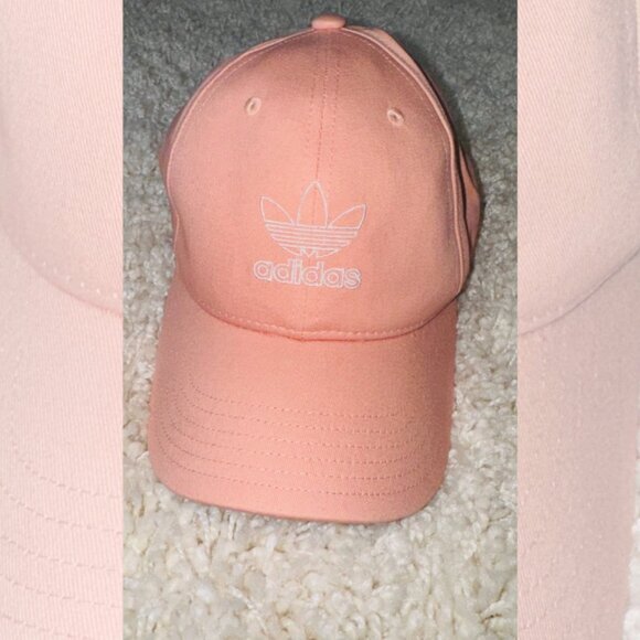 Adidas Originals Womens OSFW Embroidered Buckle Trefoil Baseball Cap Hat Pink - Picture 1 of 3
